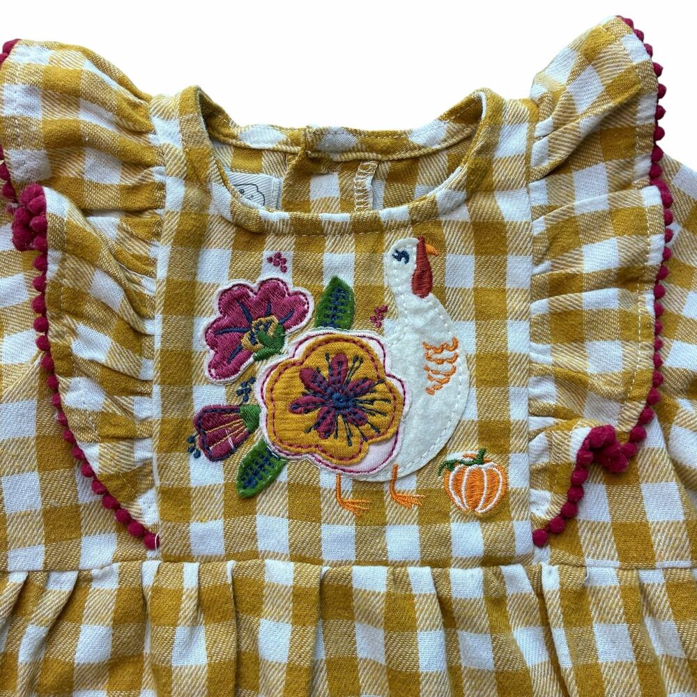 Mud Pie Thanksgiving Checkered coverall - Picture 2 of 6